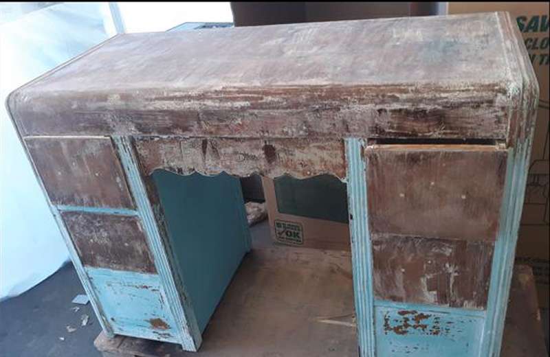 Wood Furniture Refinishing Before